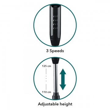 Rohnson R-8115 Ανεμιστήρας Ορθοστάτης 45W Διαμέτρου 40cm